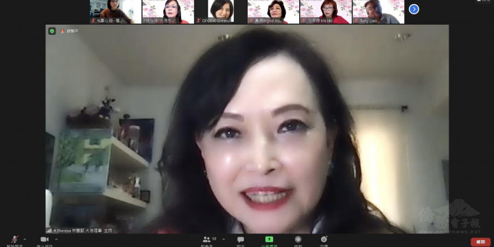 活動主持人世華大洛分會理事林慧懿