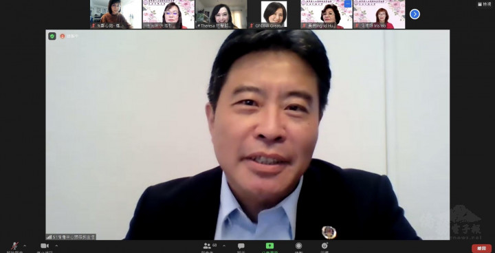 洛僑中心主任張皓鈞致詞