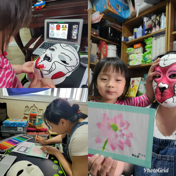 親子一起體驗國劇臉譜與工筆畫綵繪