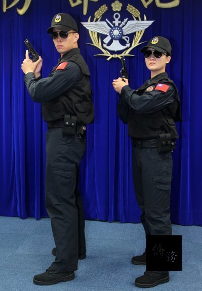 憲兵的新式勤務服。(聯合報提供)