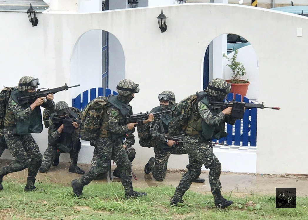 澎湖漢光33號演習，陸戰隊模擬登陸作戰。（聯合報提供）