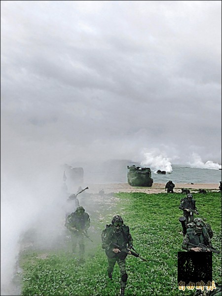 軍陣醫學主要以軍隊的醫療救援為主要任務。圖為海軍陸戰隊搶灘。