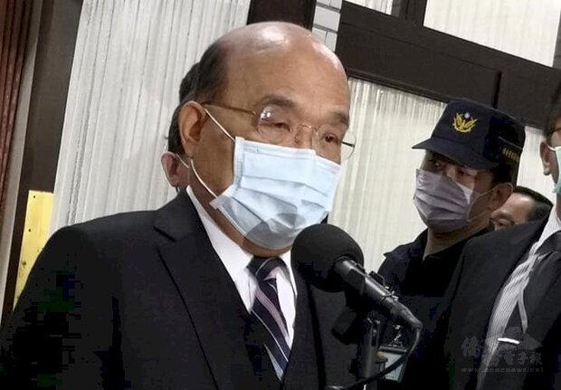 行政院長蘇貞昌表示,中國禁止台灣鳳梨進口,台灣會按程序向WTO提出申訴。