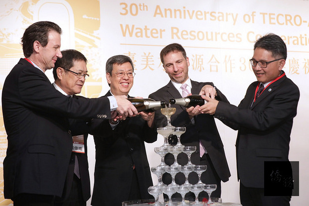 副總統陳建仁出席「臺美水資源合作30週年慶祝酒會」。（中央社提供）