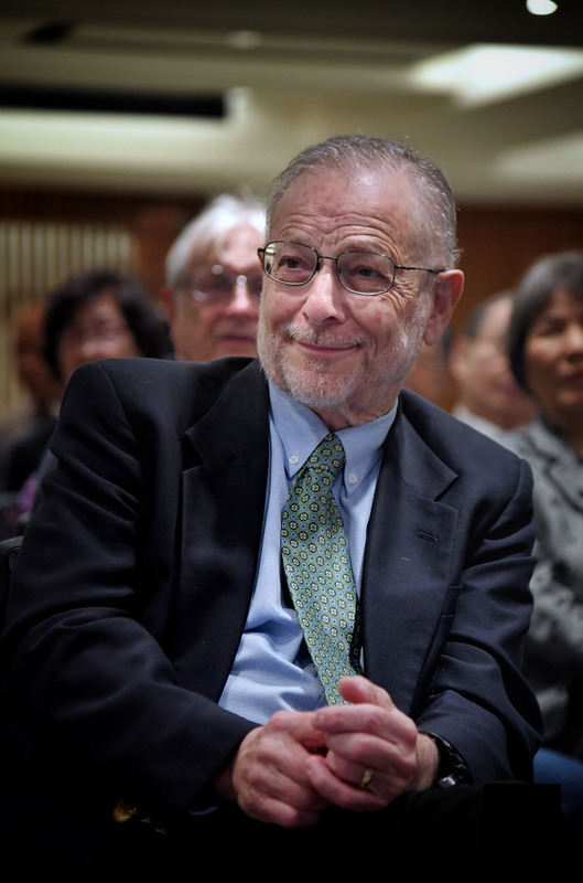 陳文成基金會和彭明敏基金會13日下午在台北舉辦感恩茶會，歡迎澳洲學者家博（Bruce Jacobs）。（中央社提供）