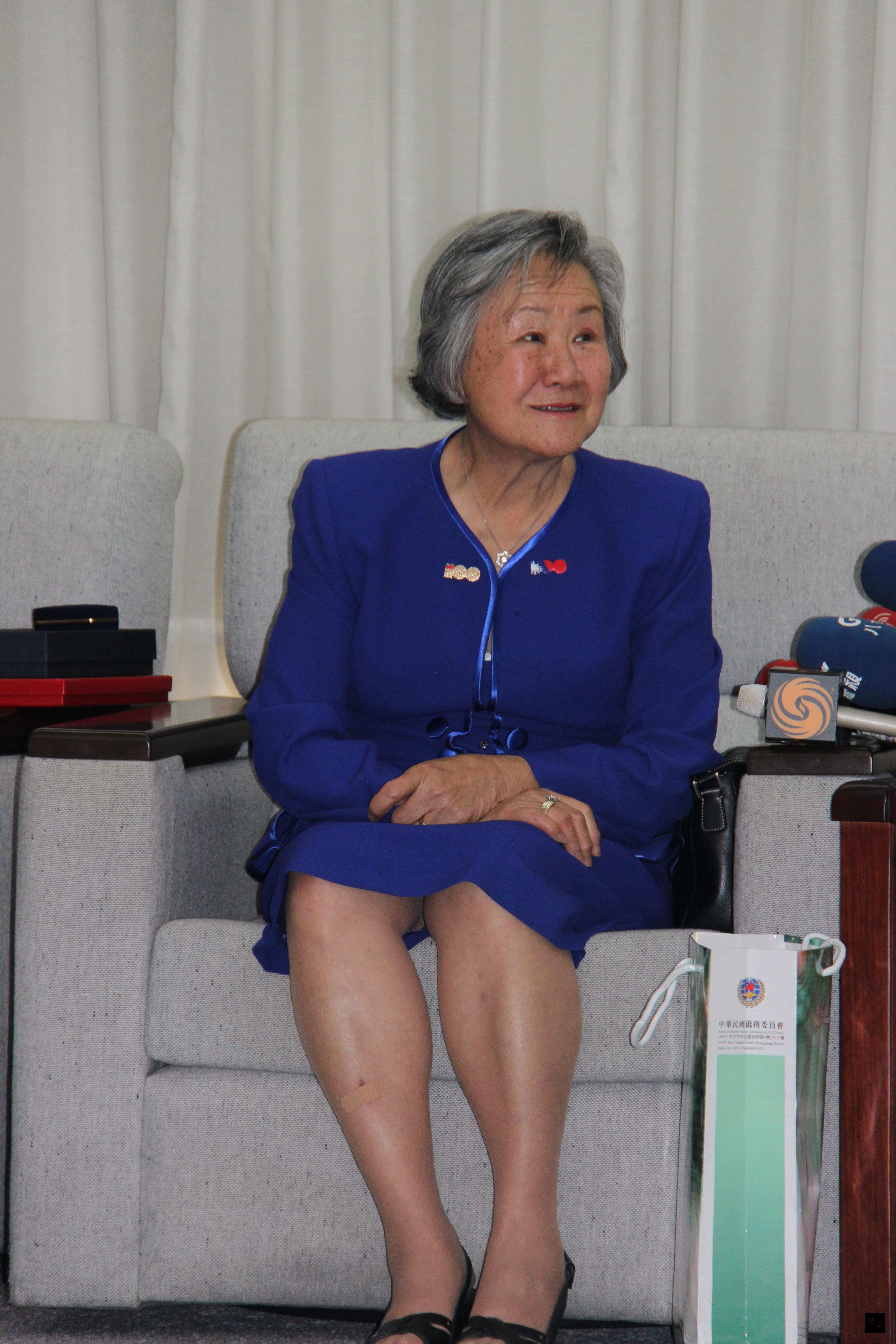 革命烈士陸皓東的孫女陸淑貞女士。