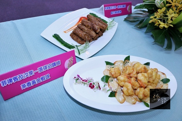 新南向臺灣美食廚藝巡迴講座展示美食。