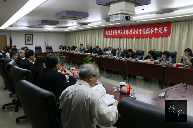 為瞭解僑務委員會業務執行情形及未來工作重點，監察院副院長孫大川偕外交及僑政委員會委員江明蒼、劉德勳、李月德於29日巡察僑委會。