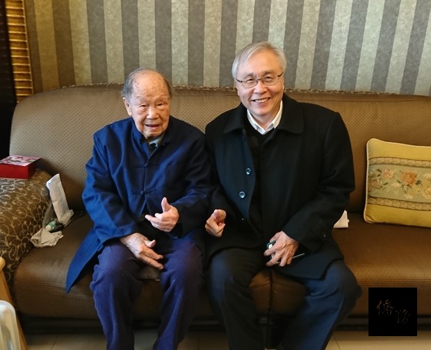 僑委會主任秘書張良民於107年2月7日探望前副委員長黃乾