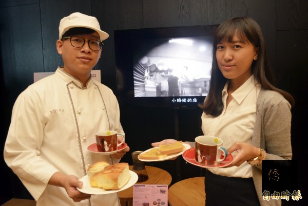 馬來西亞僑生彭志海（左），想延續父親開麵包店的創業構想奪冠。（自由時報提供）