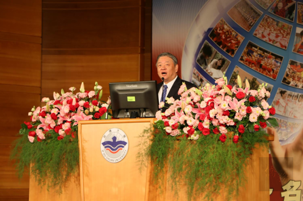 呂元榮代表政府感謝銘傳大學持續支持僑務工作、推動海外華文教育。