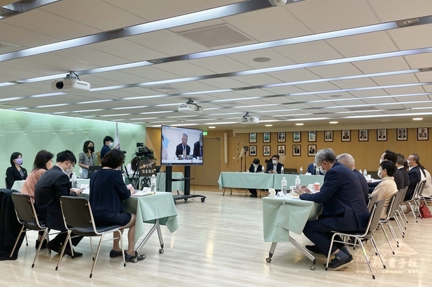 臺灣參與線上論壇會議現場。