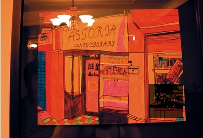 ▲館內留下作家們的作品。