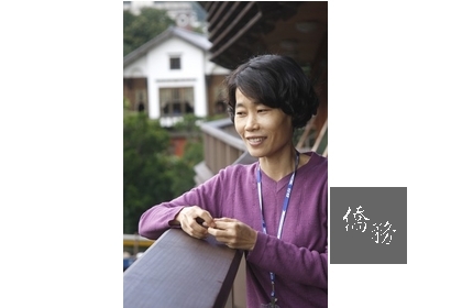 北投分館主任呂寶桂覺得能在這裡工作是種難得的福氣。