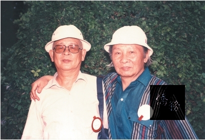 鍾肇政（右）與葉石濤（左），文壇有「南葉北鍾」之稱。