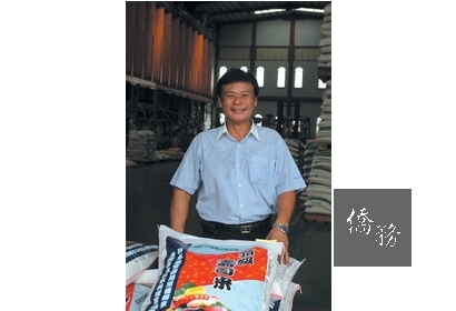 聯米企業總經理劉德隆是稻米專家。