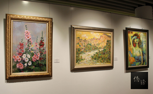 「第41屆全國油畫展」24日到9月3日在國父紀念館博愛藝廊展出,主辦單位中華民國油畫學會理事長蘇憲法26日表示,期望拉近民眾與藝術距離,開創台灣油畫更多可能。(中央社提供)