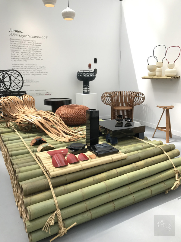 巴黎精緻工藝博覽會再度展出台灣產品，呈現台灣在竹藝、陶藝、漆藝等不同領域的在地精緻工藝技術，以及與外國設計師合作研創的成果。