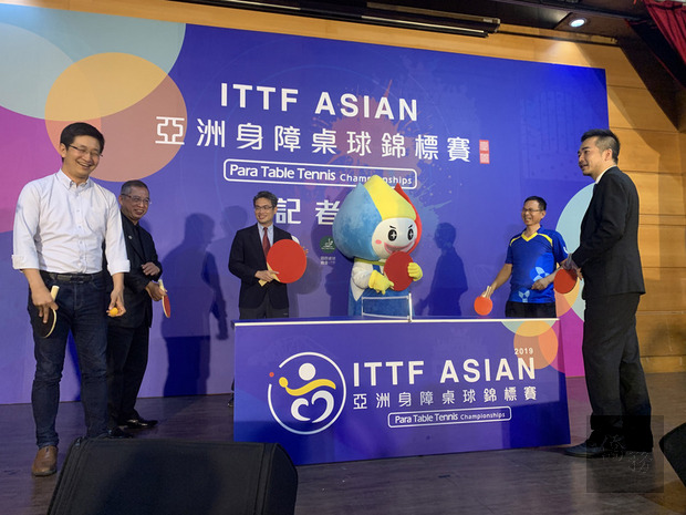 2019年亞洲身心障礙桌球錦標賽23日起將在台中靜宜大學登場，這也是2020年東京帕拉林匹克運動會的積分賽，16日舉行賽前記者會。