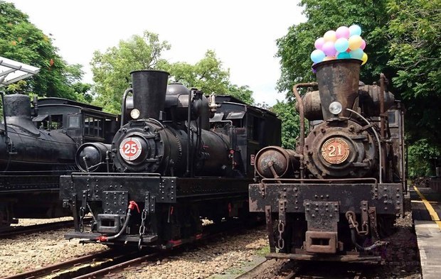 阿里山林業鐵路編號SL-21蒸汽火車，預定109年3月發包維修，完成修復後，將與編號SL-25蒸汽火車一起營運，擔任阿里山鐵路觀光列車主角。（阿里山林鐵及文資處提供）