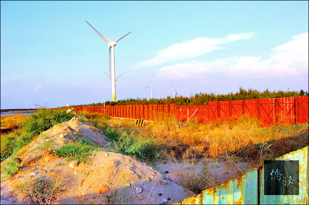 全國36個被評估為適合開發綠能風力發電的離岸風場，彰濱工業區的外海就占21個，居全國之冠。(自由時報提供)