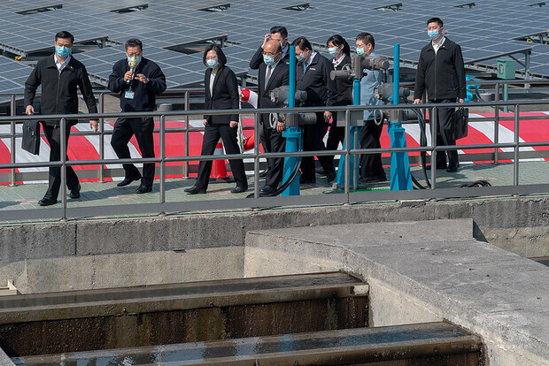 總統視察「桃園新竹備援管線工程」