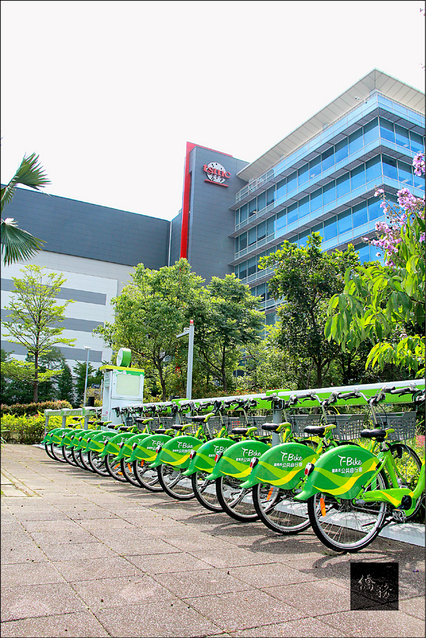 台積電也在自己南科廠區設置T-Bike，供員工方便騎乘。（自由時報提供）