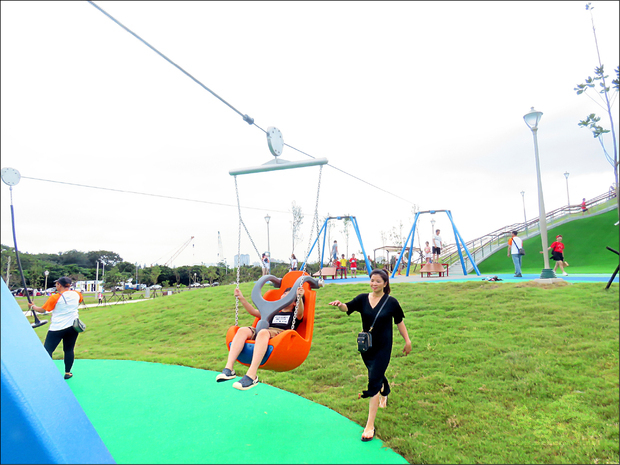 十三行文化公園占地廣闊。（自由時報提供）