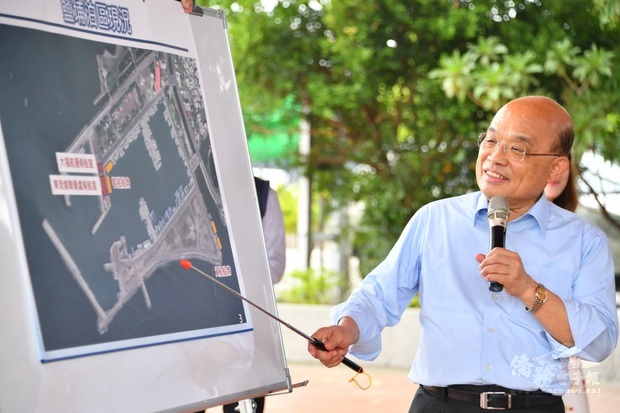 蘇揆：翻新屏東鹽埔漁港 打造觀光新地標