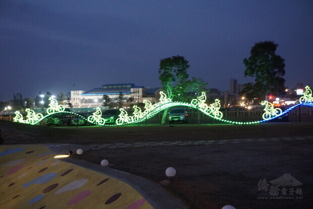 金門點亮平安燈 邀民眾春節遊石雕公園