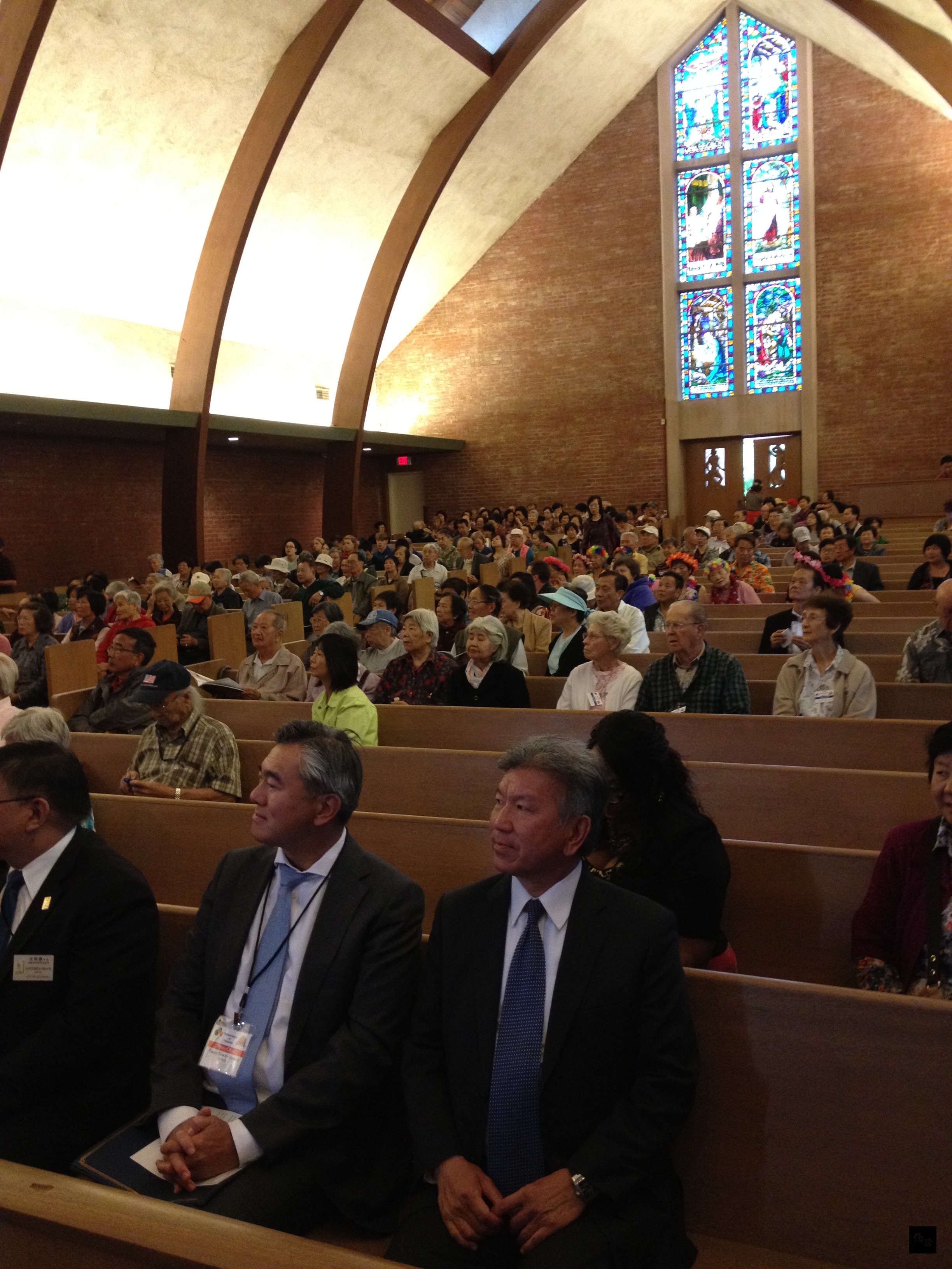 南加州南巴市（South Pasadena）安利安他教堂舉行「紀念國父孫中山先生在南巴的足跡」活動。（洛杉磯僑教中心提供）