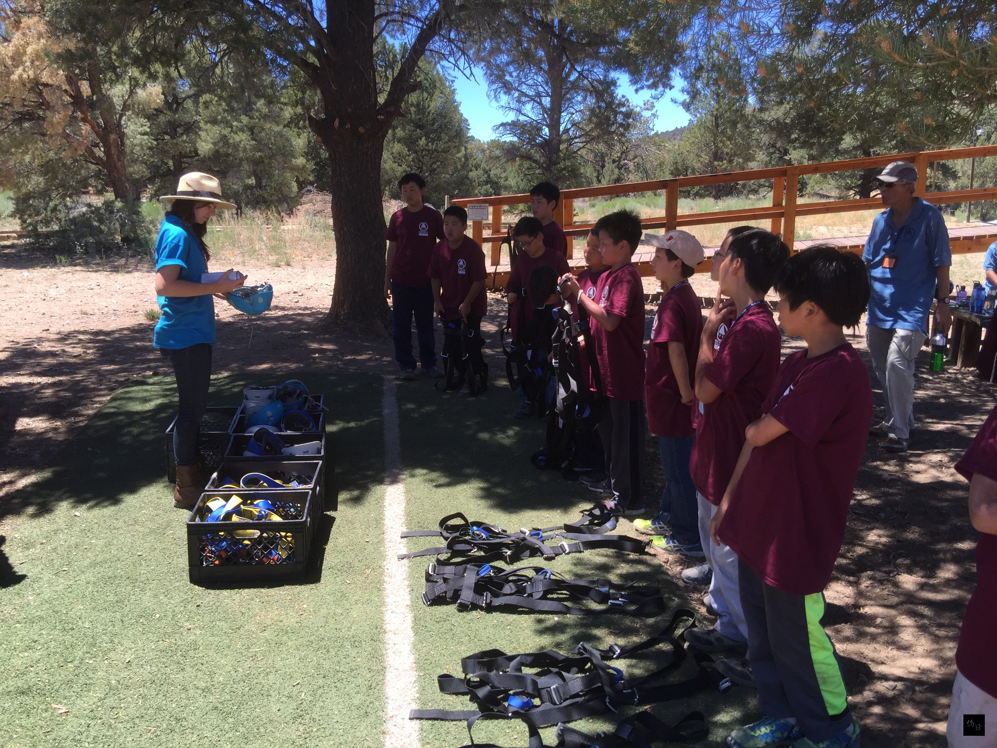 南加州中文學校聯合會在大熊湖露營區舉辦2016年中華文化夏令營。（洛杉磯僑教中心提供）