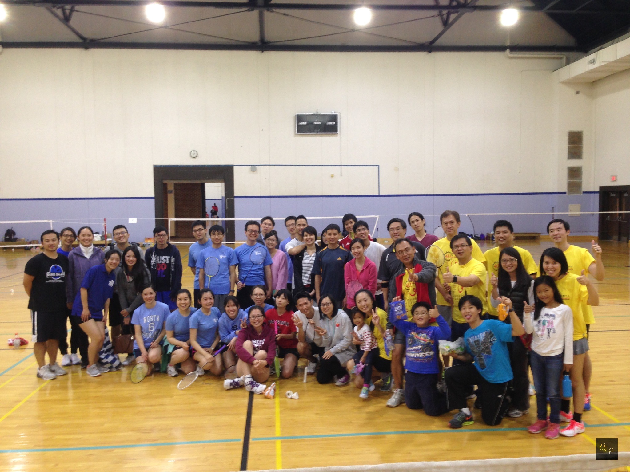 北卡台灣藝文活動籌備會在北卡大學舉辦北卡三角地區2016年國慶盃校際運動大賽，計有50人參加。（亞特蘭大僑教中心提供）