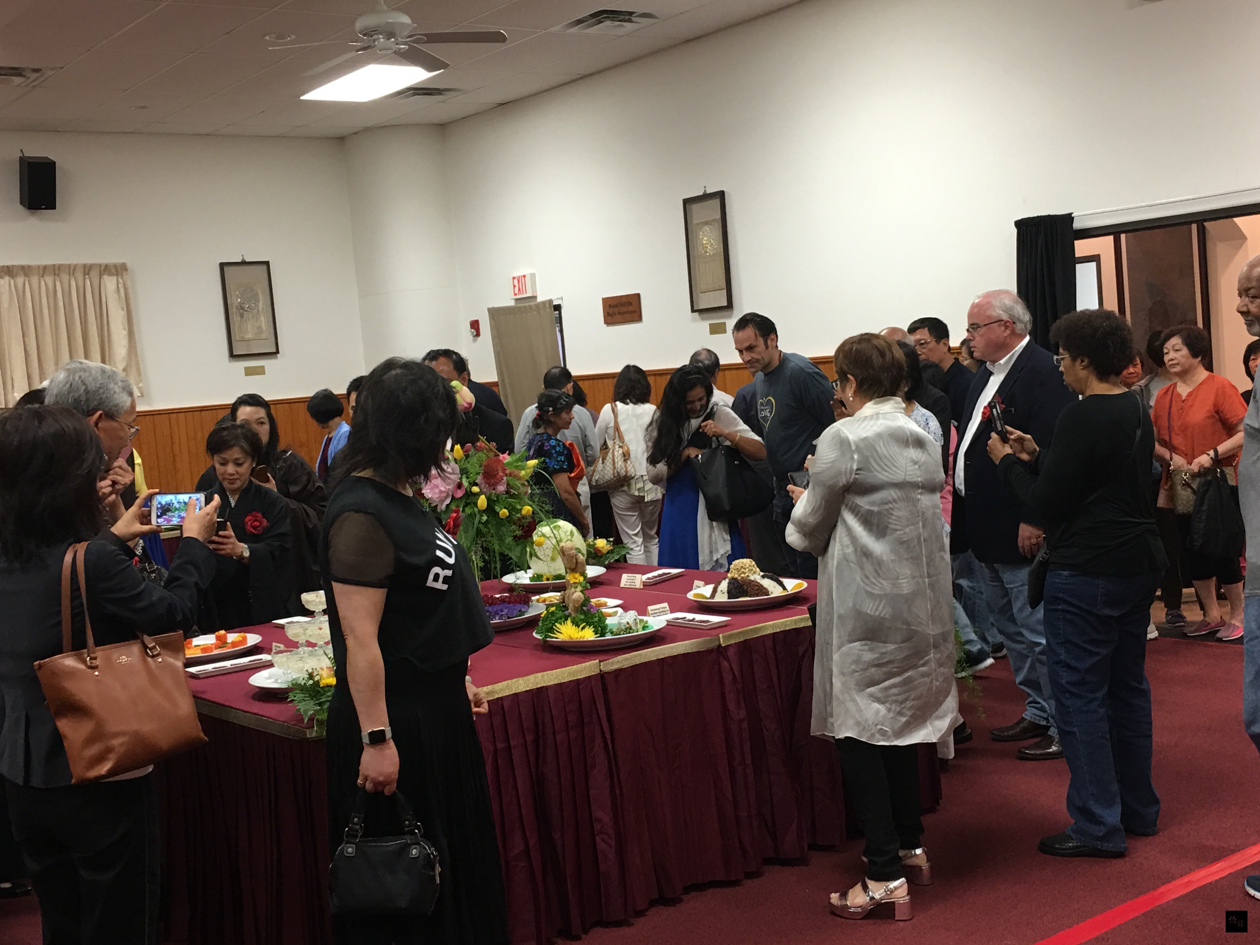 休士頓中台禪寺菩提精舍國際素食展吸引主流社區參與。(休士頓僑教中心提供)