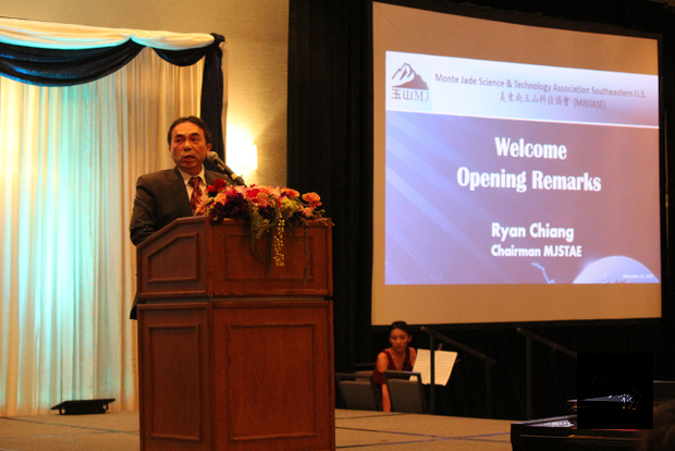 美東南玉山科技協會會長江丕仁。(世界日報提供)