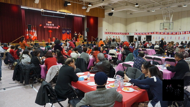 安省中華總會館於2月16日晚在多倫多文教中心舉辦「2019年新春團拜聯歡餐會」活動現場。