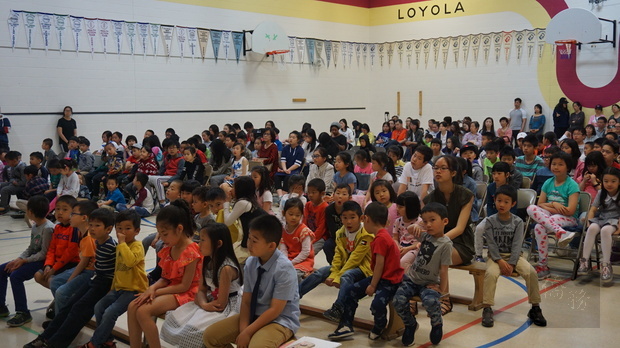 聖伊納爵中文學校參與結業典禮學生。