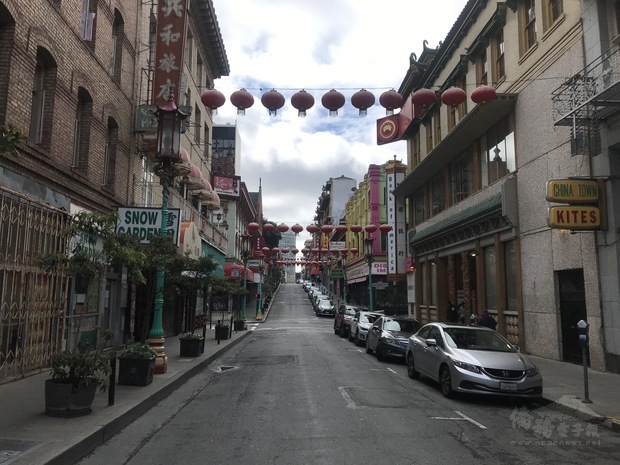 舊金山中國城疫情期間9成商家暫時停業。