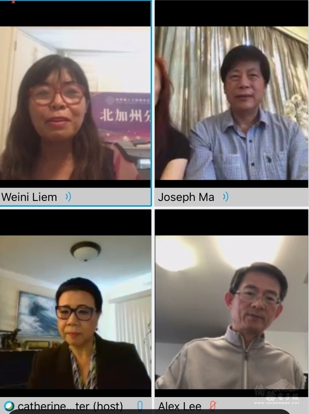 馬鍾麟(右上)胡威妮(左上)。