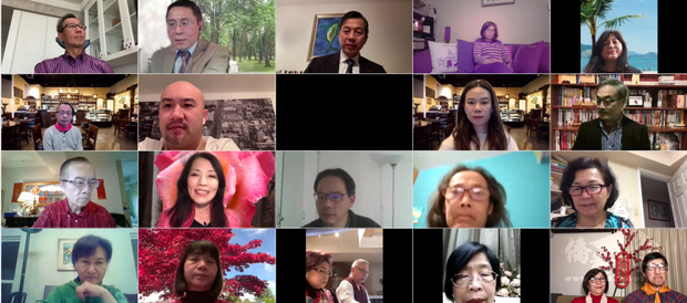 精彩講座吸引70餘位加、美、臺三地僑胞上線參加。