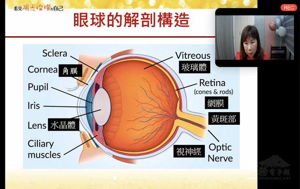 從眼睛的各部位，逐一講述名人的眼疾病史。