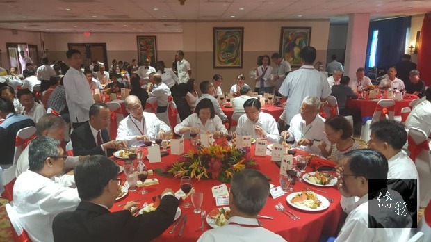 總統蔡英文「同慶之旅」於當地時間16日抵達貝里斯,17日並在Radisson飯店舉辦僑宴。