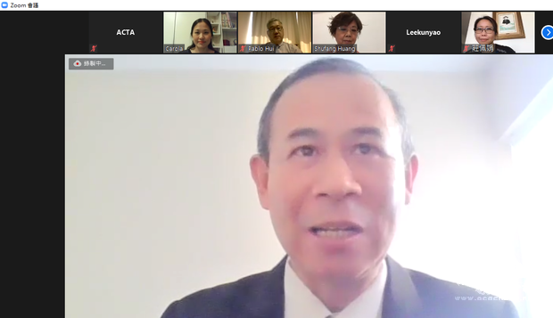 僑務秘書葉豐稷致詞畫面