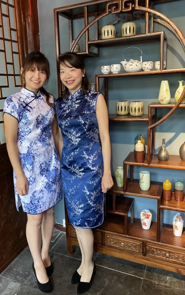 陳怡真(右)與沈芫萱(左)。