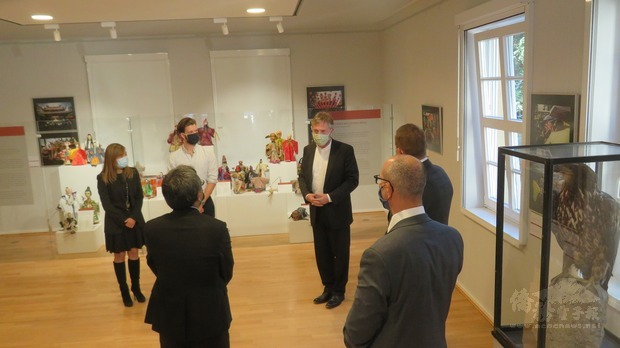 吳森吉收藏品展出情形。