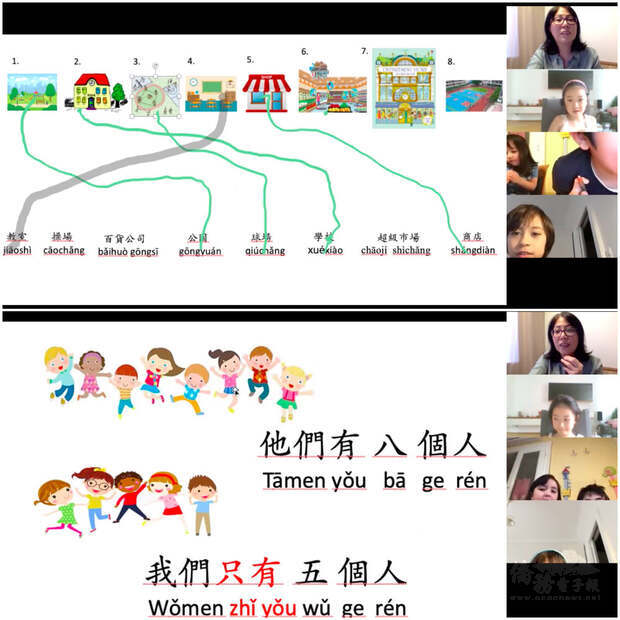 只是中文初級萌芽班，但學生們都已能辨認出不少繁體字了