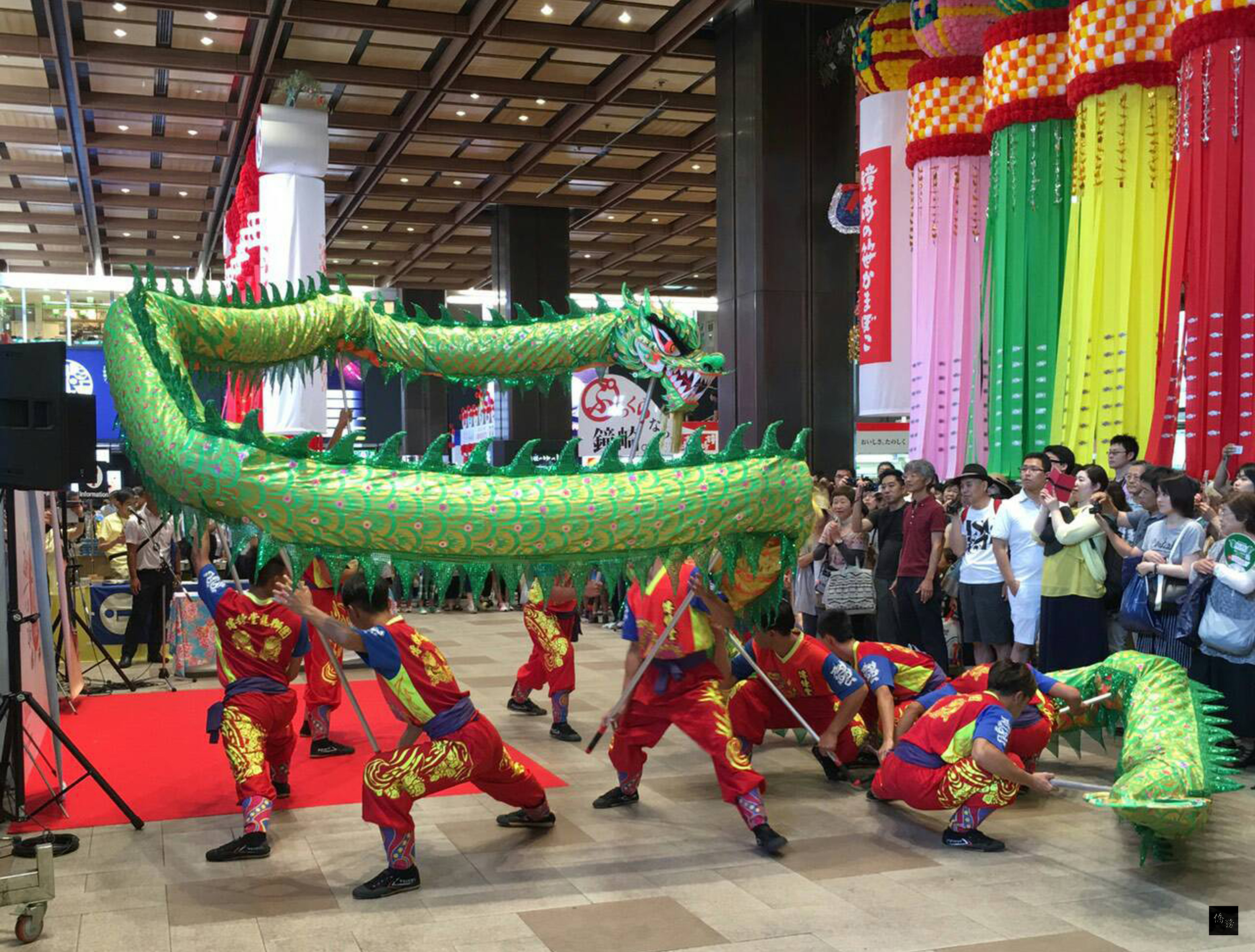 日本東北地區每年8月起展開一系列知名的夏季慶典活動，台灣觀光推廣代表團今年也推出慶典文化技藝表演，吸引日本民眾認識台灣慶典文化的特色。（中央社提供）