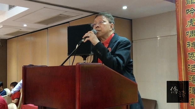 黃福成致詞感謝青龍殿董理事們精誠合作及各方善信的鼎力支持。