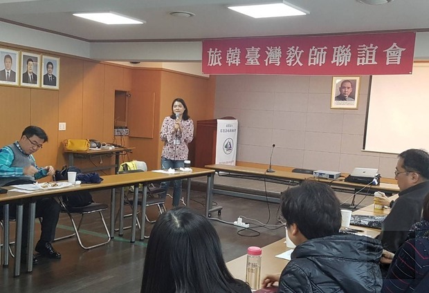 梁淑萍感謝會員踴躍參加,並介紹幹部群。