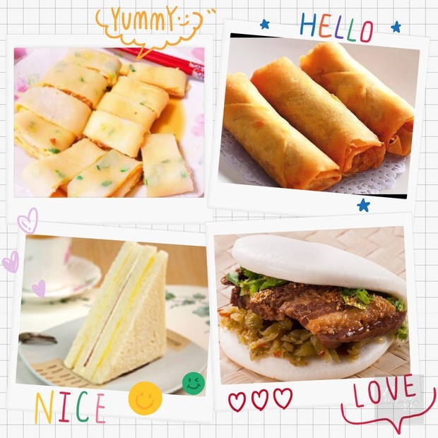 在韓臺灣婦女同鄉會以蛋餅、蔬菜春捲、刈包、三明治等臺灣味食品，向大家推廣臺灣美食